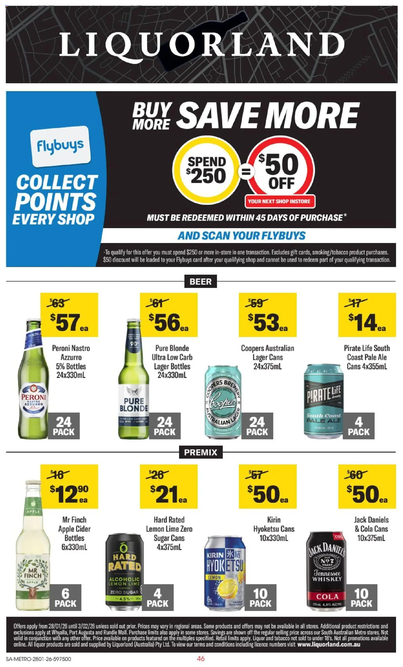 Liquorland catalogue - valid from 28.01.2026 | Page: 1 | Products: Beer, Whiskey, Sugar, Lime