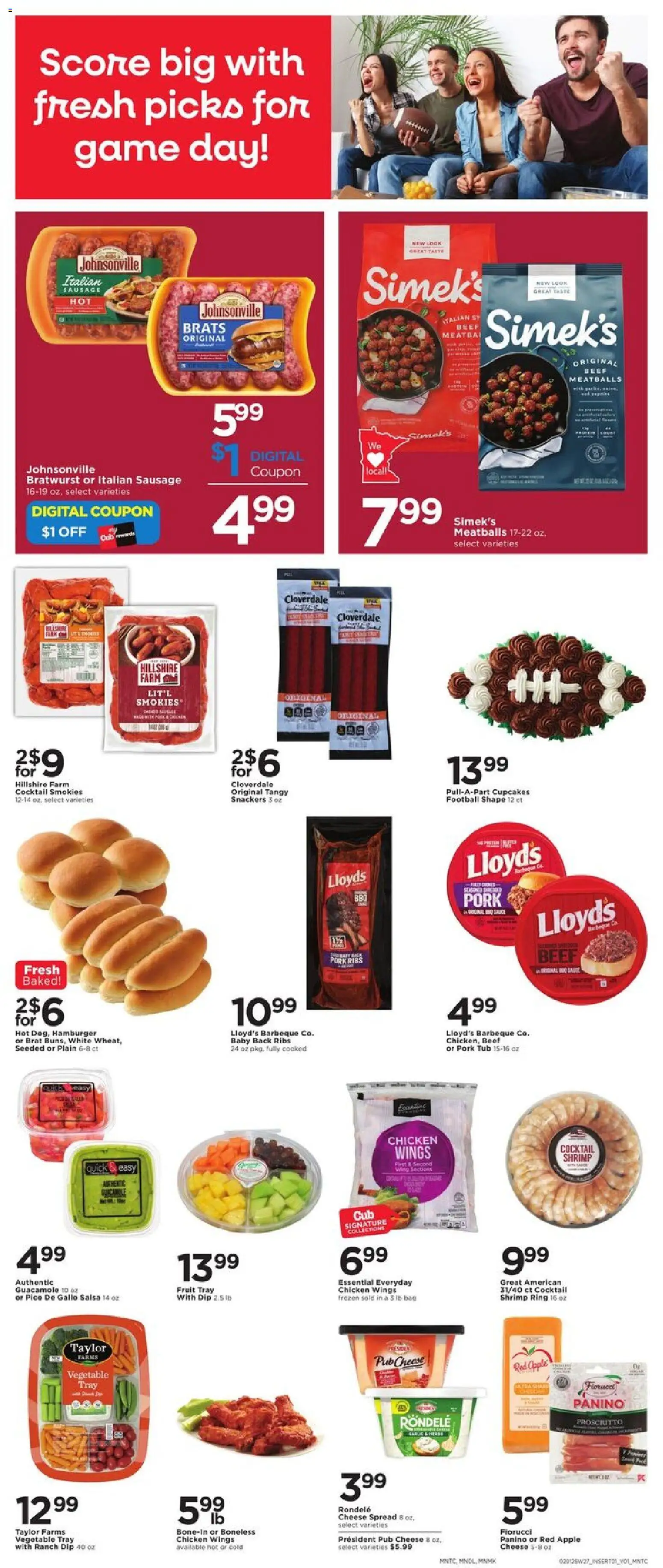 Cub Foods Weekly Ad - valid from 01.02.2026 | Page: 5 | Products: Ring, Pork, Game, Bag
