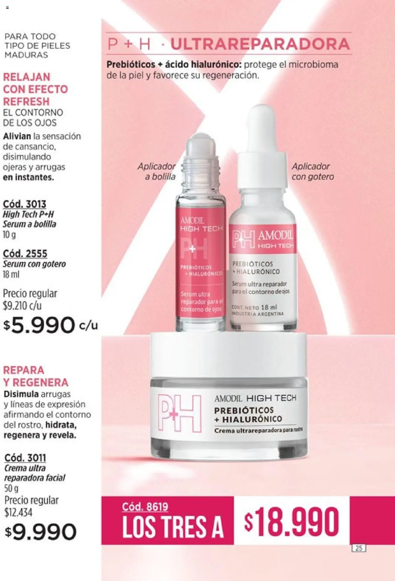 Catálogo Amodil Campaña 14 │ válido desde el 19.08.2025 | Página: 25 | Productos: Contorno de ojos, Serum, Contorno, Crema