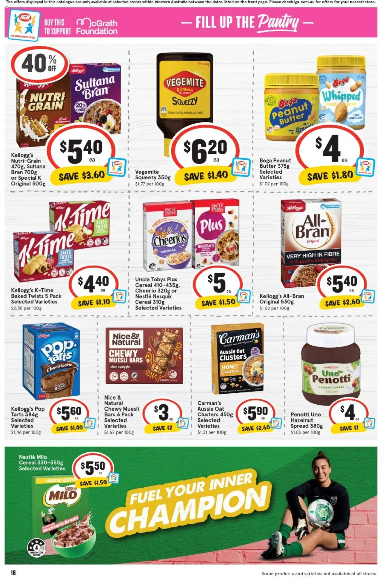 IGA catalogue - valid from 10.09.2025 | Page: 17 | Products: Butter, Honey, Vegemite, Foundation
