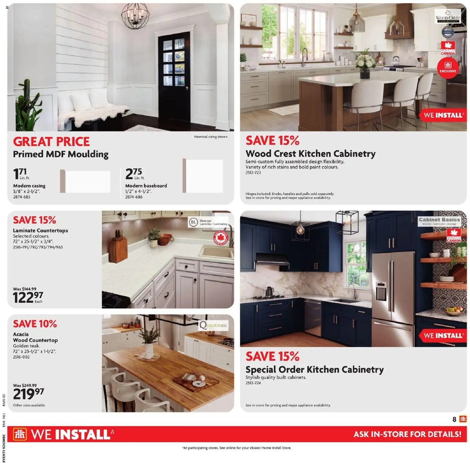 Home Hardware flyer valid from 23.10.2025 | Page: 8 | Products: Cabinet