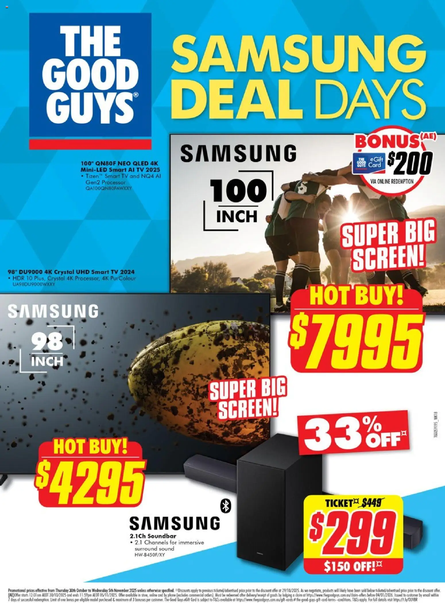 The Good Guys catalogue - valid from 29.10.2025 | Page: 3 | Products: Phone, Tv, Smart tv, Screen