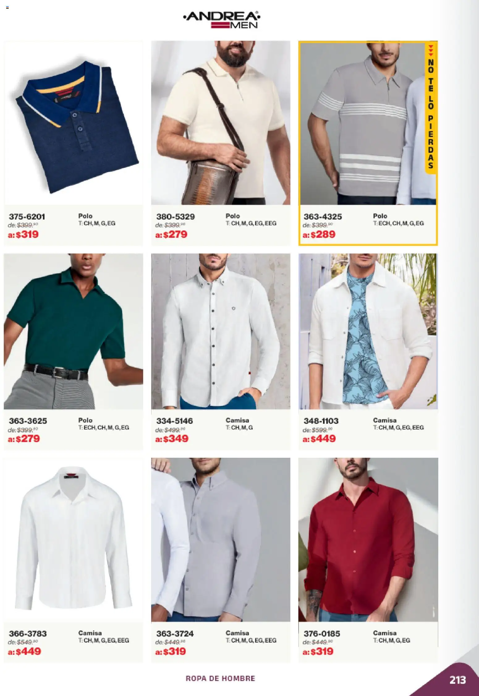 Nuevas ofertas de Andrea válidas en toda la República Mexicana desde el 02.11.2025. ¡Encuentra las mejores ofertas en Andrea catálogo Outlet! | Página: 213 | Productos: Camisa, Ropa