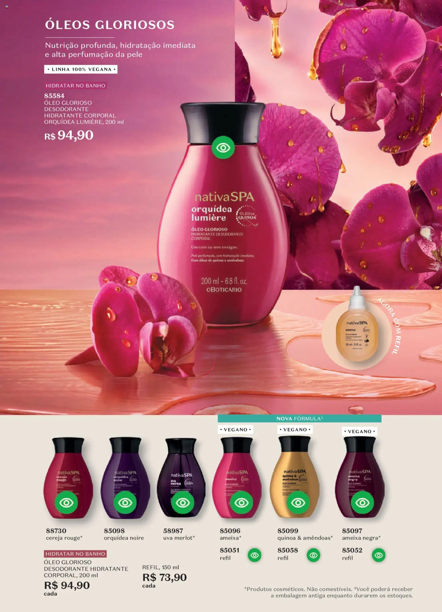 O Boticário Folheto - válido de 23.03.2026 | Página: 31 | Produtos: Cereja, Quinoa, Óleo, Ameixa