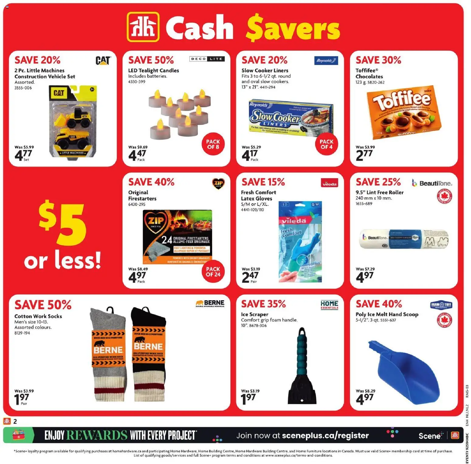 Home Hardware flyer valid from 18.12.2025 | Page: 4 | Products: Gloves, Cooker, Socks