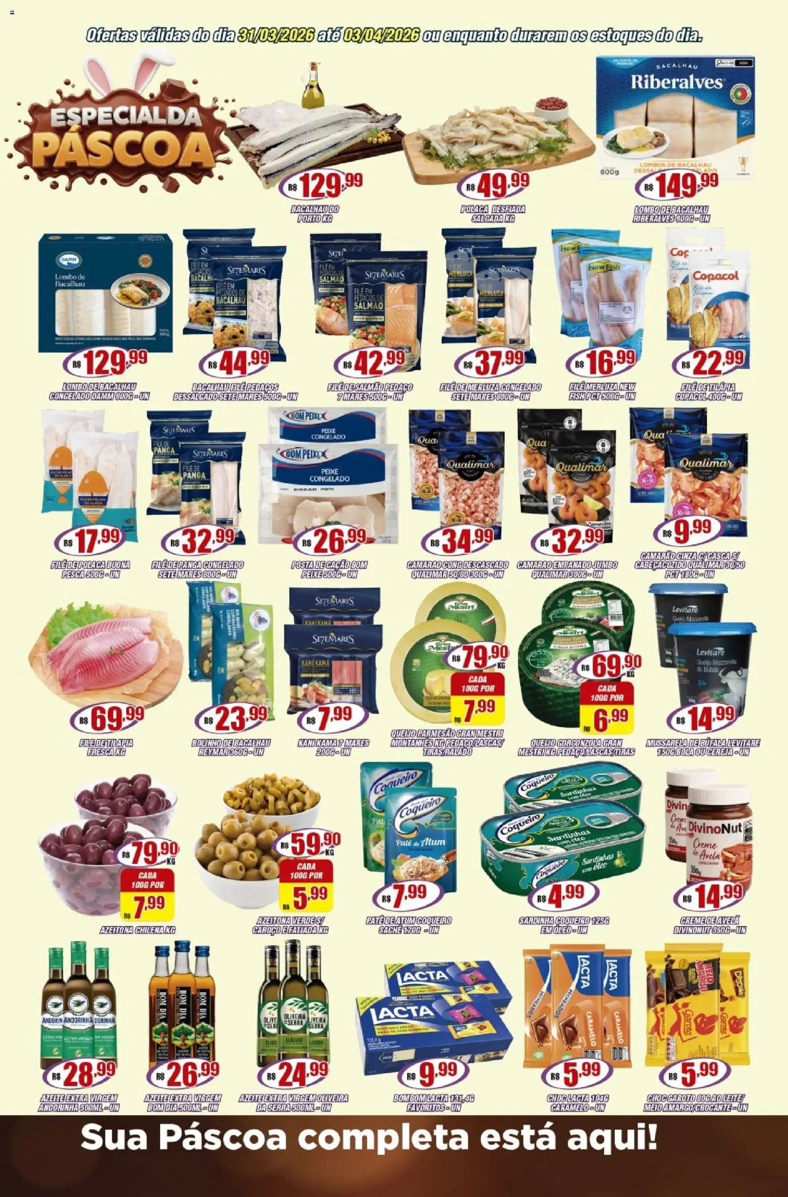 Violeta Supermercados Folheto - válido de 31.03.2026 | Página: 2 | Produtos: Cereja, Lombo, Tilápia, Filé de tilápia