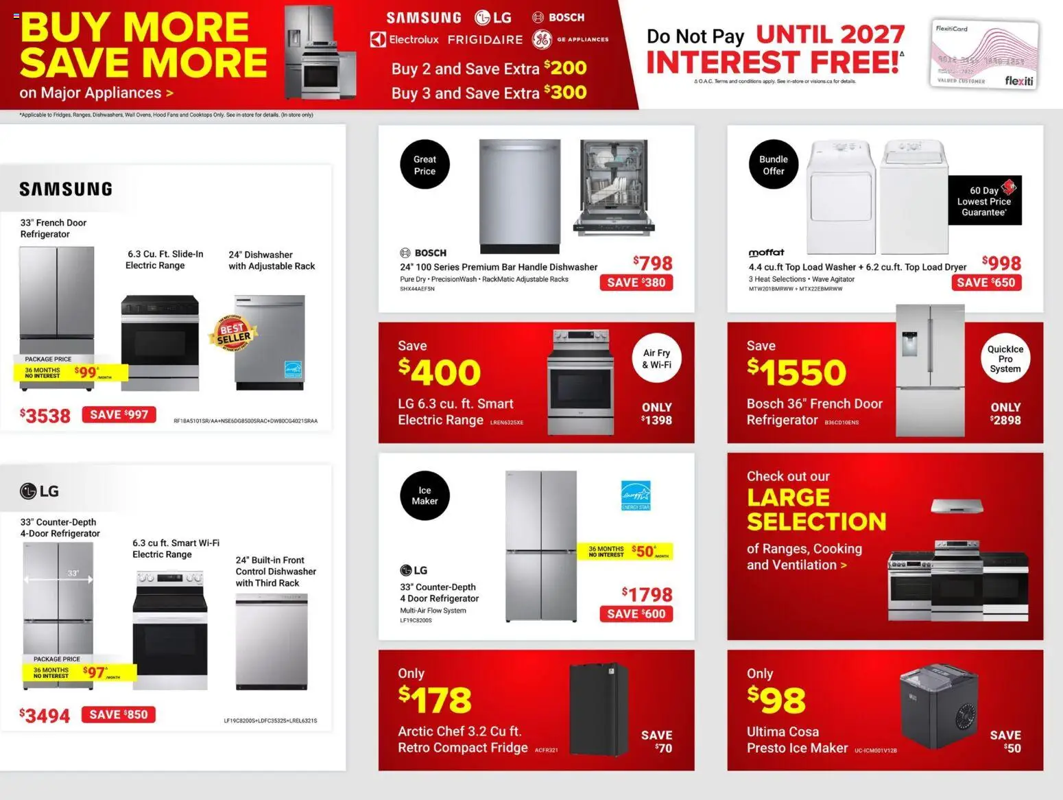 Visions flyer valid from 24.10.2025 | Page: 4 | Products: Refrigerator, Dryer, Dishwasher