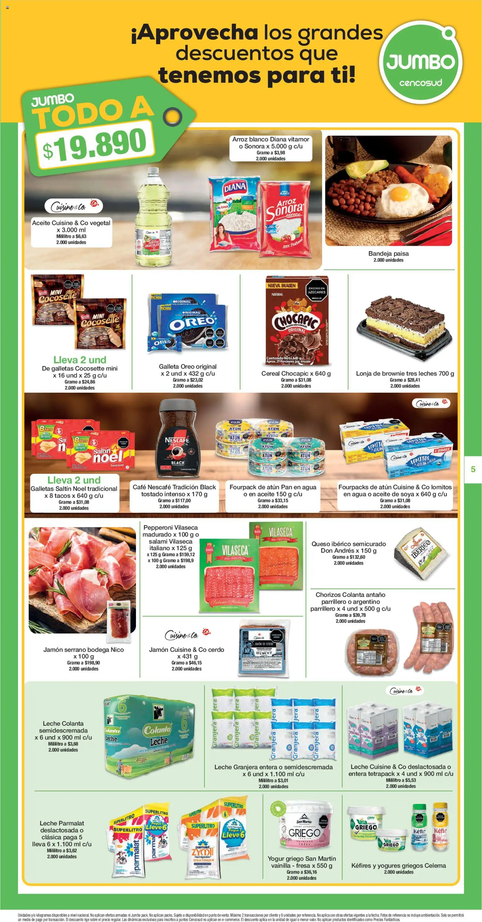 Jumbo revista - valida desde el 22.01.2026 | Página: 5 | Productos: Galletas, Atún, Bandeja, Jamón