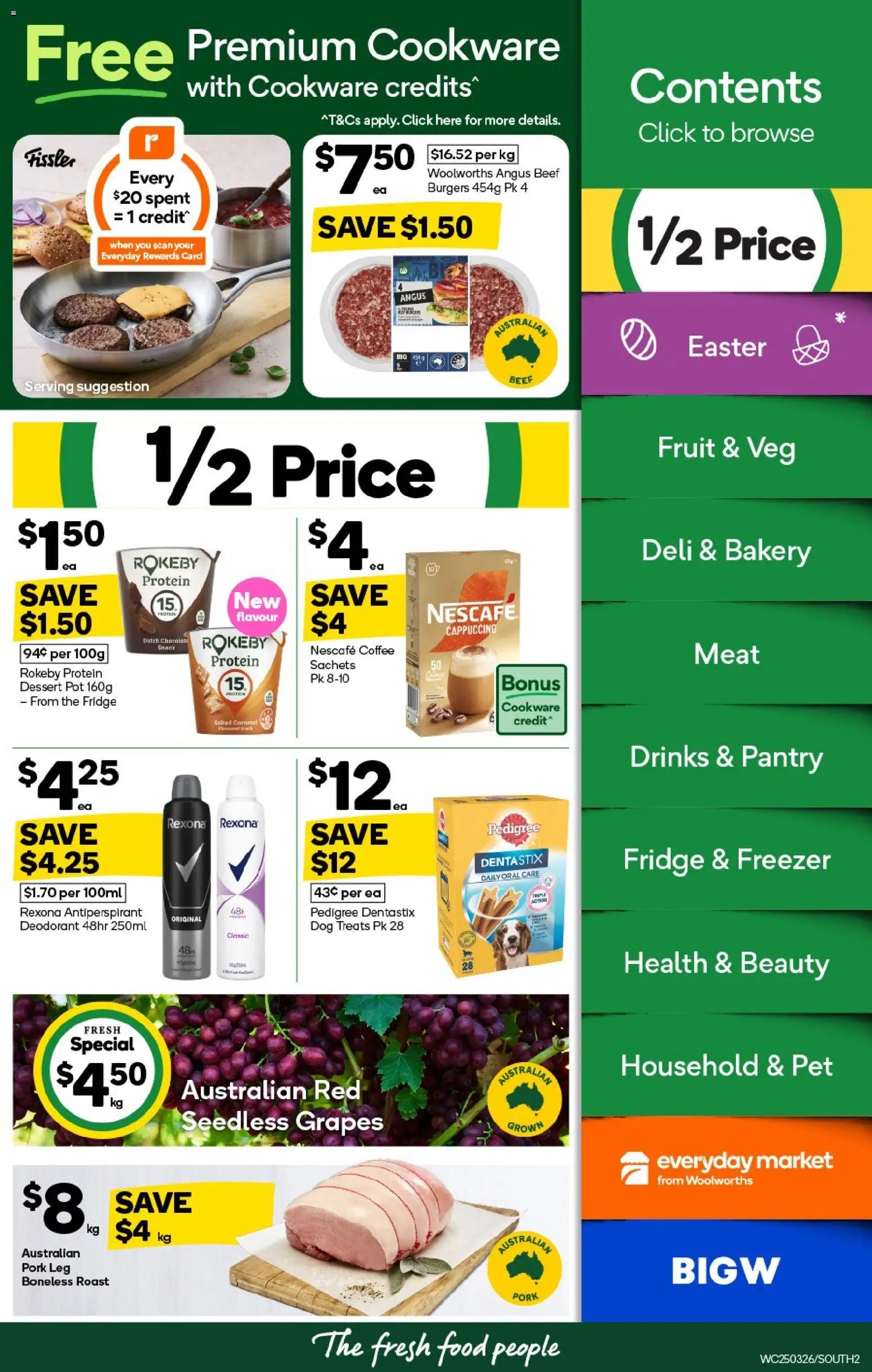 Woolworths catalogue - valid from 25.03.2026 | Page: 2 | Products: Pork, Beef, Meat, Fridge