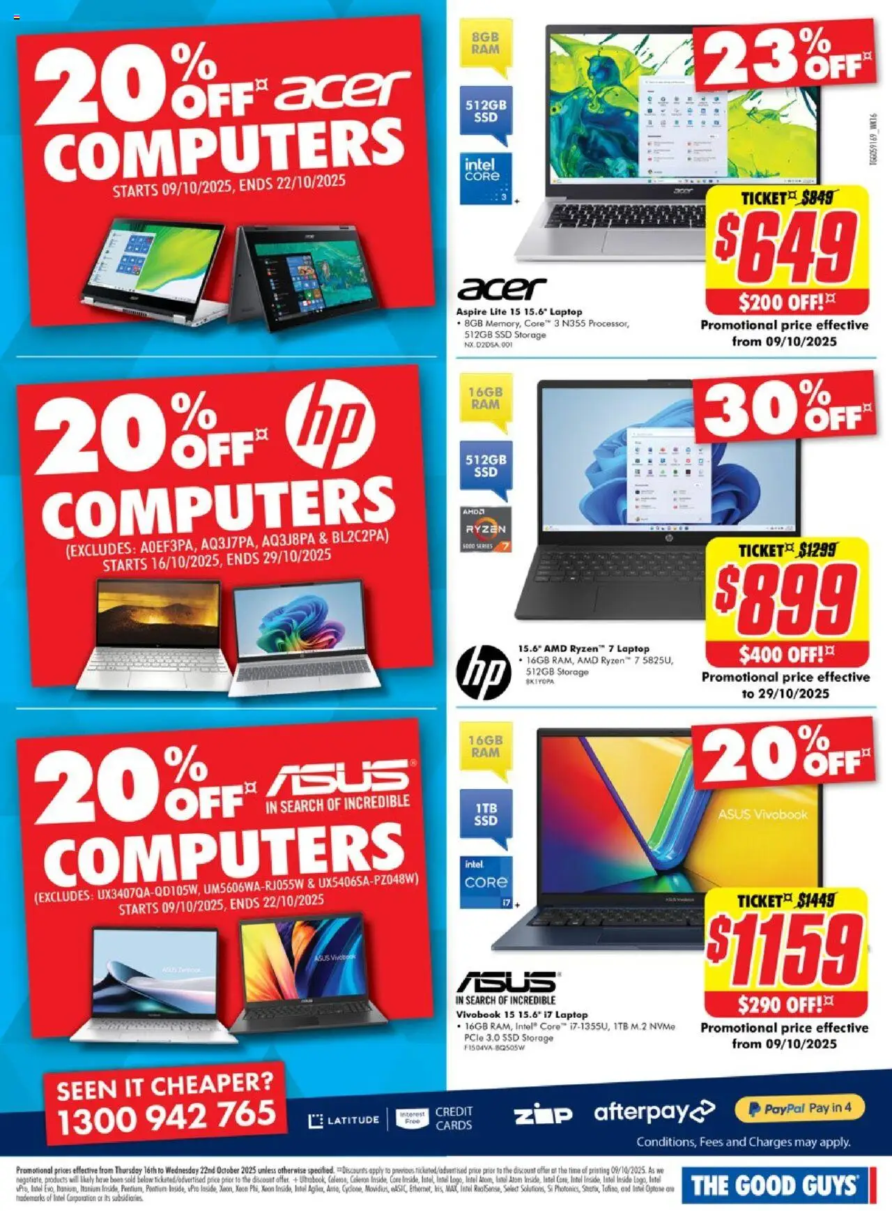 The Good Guys catalogue - valid from 15.10.2025 | Page: 13 | Products: Laptop