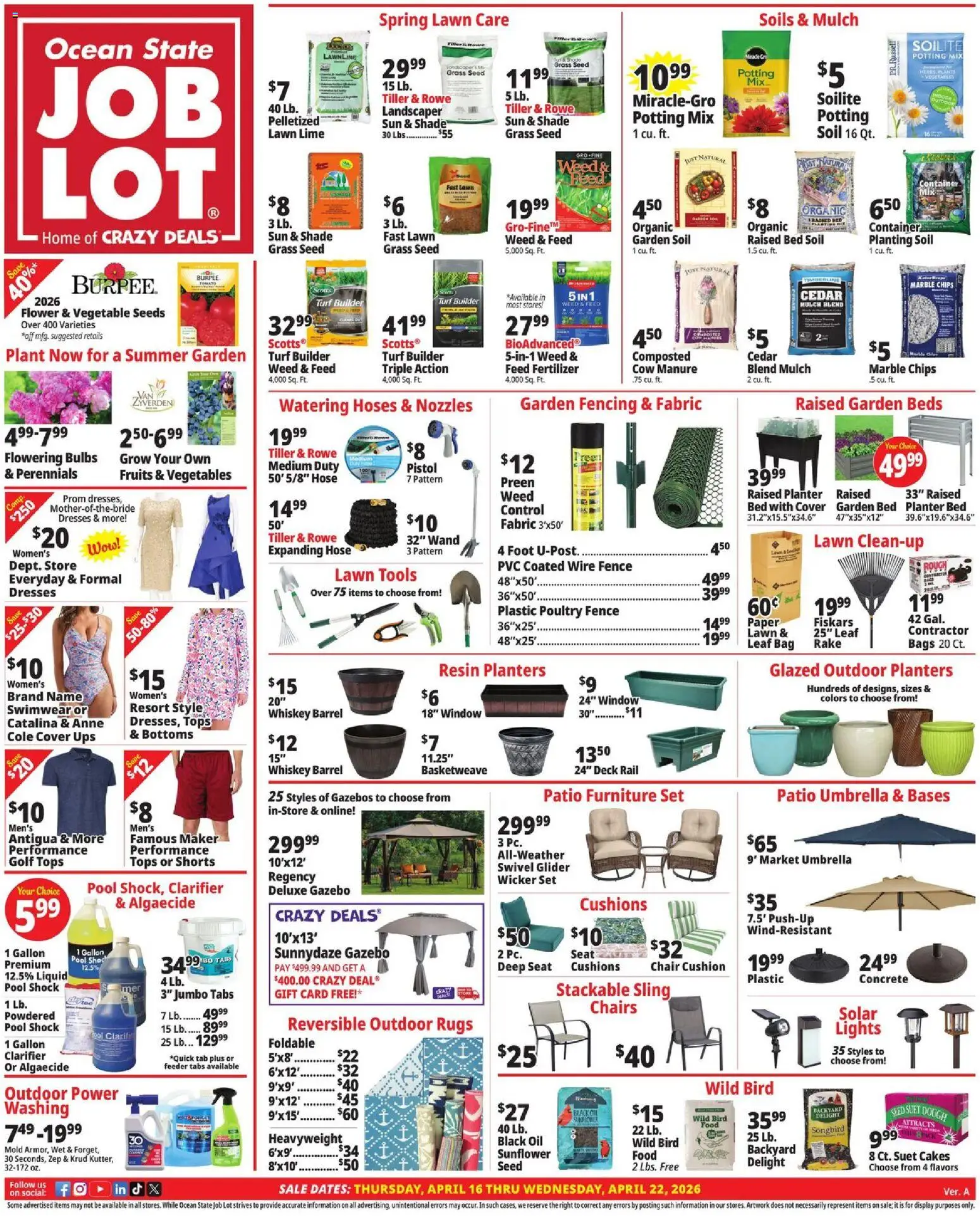Ocean State Job Lot Weekly Ad - MA - valid from 16.04.2026 | Page: 1
