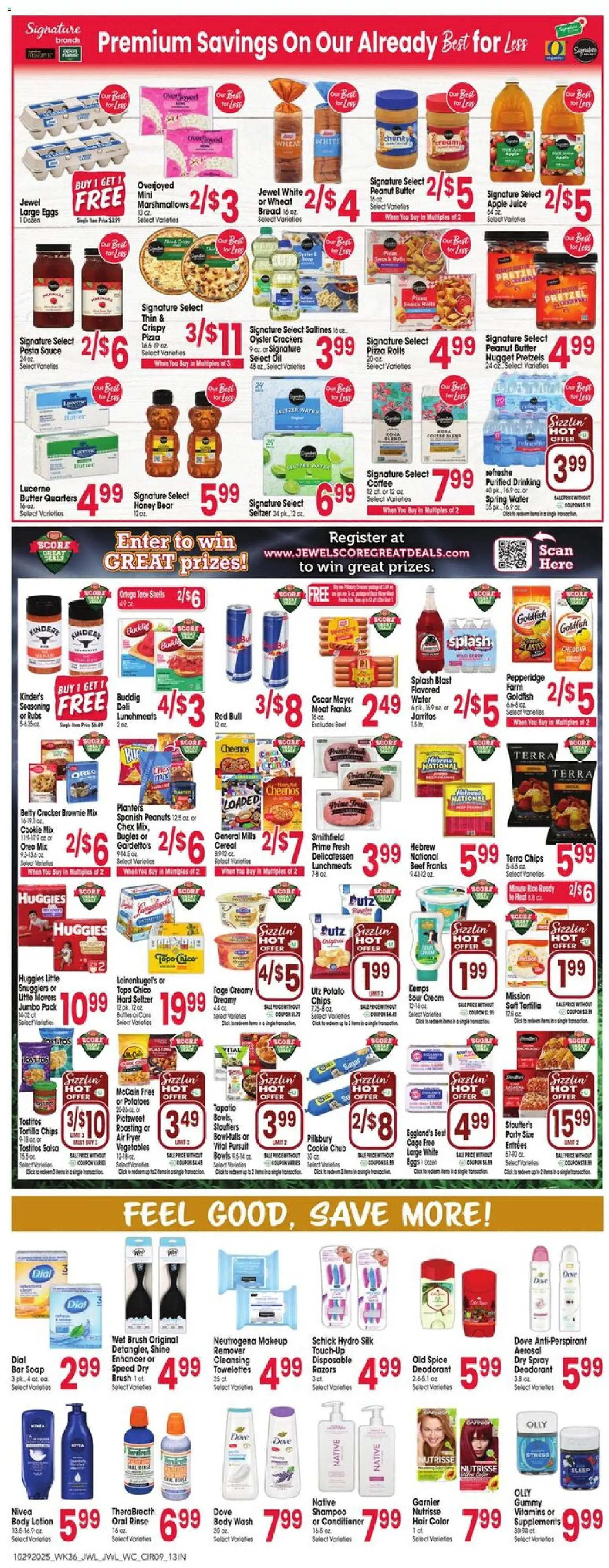 Jewel Osco Weekly Ad - IN - valid from 29.10.2025 | Page: 9 | Products: Fryer, Beef, Chips, Body Wash