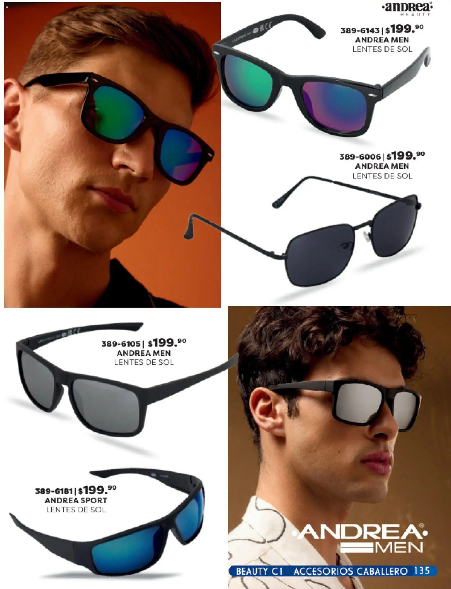 Nuevas ofertas de Andrea válidas en toda la República Mexicana desde el 25.01.2026. ¡Encuentra las mejores ofertas en Andrea catálogo Beauty! | Página: 135 | Productos: Lentes, Lentes de sol