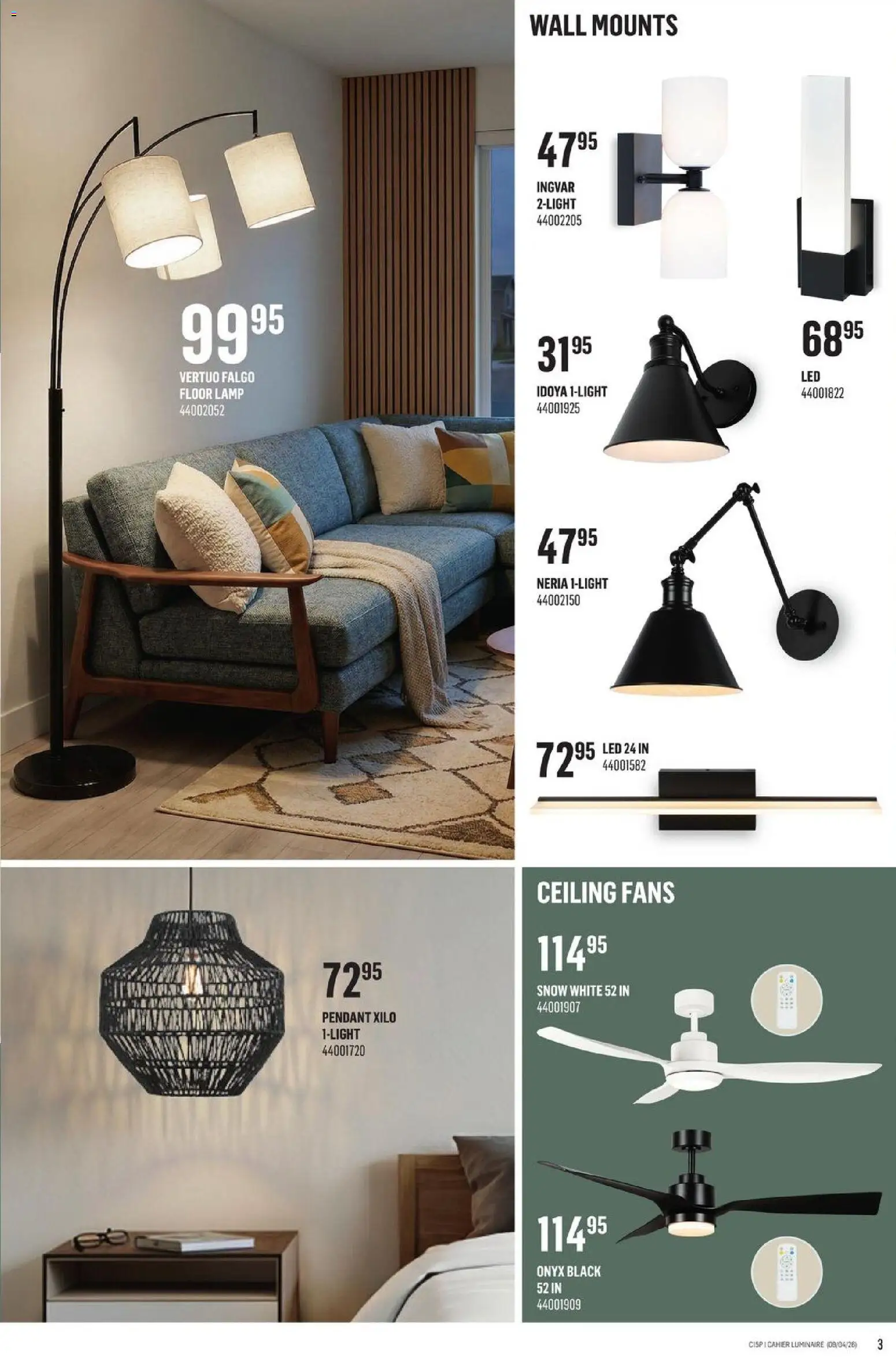 Canac flyer valid from 09.04.2026 | Page: 3 | Products: Lamp