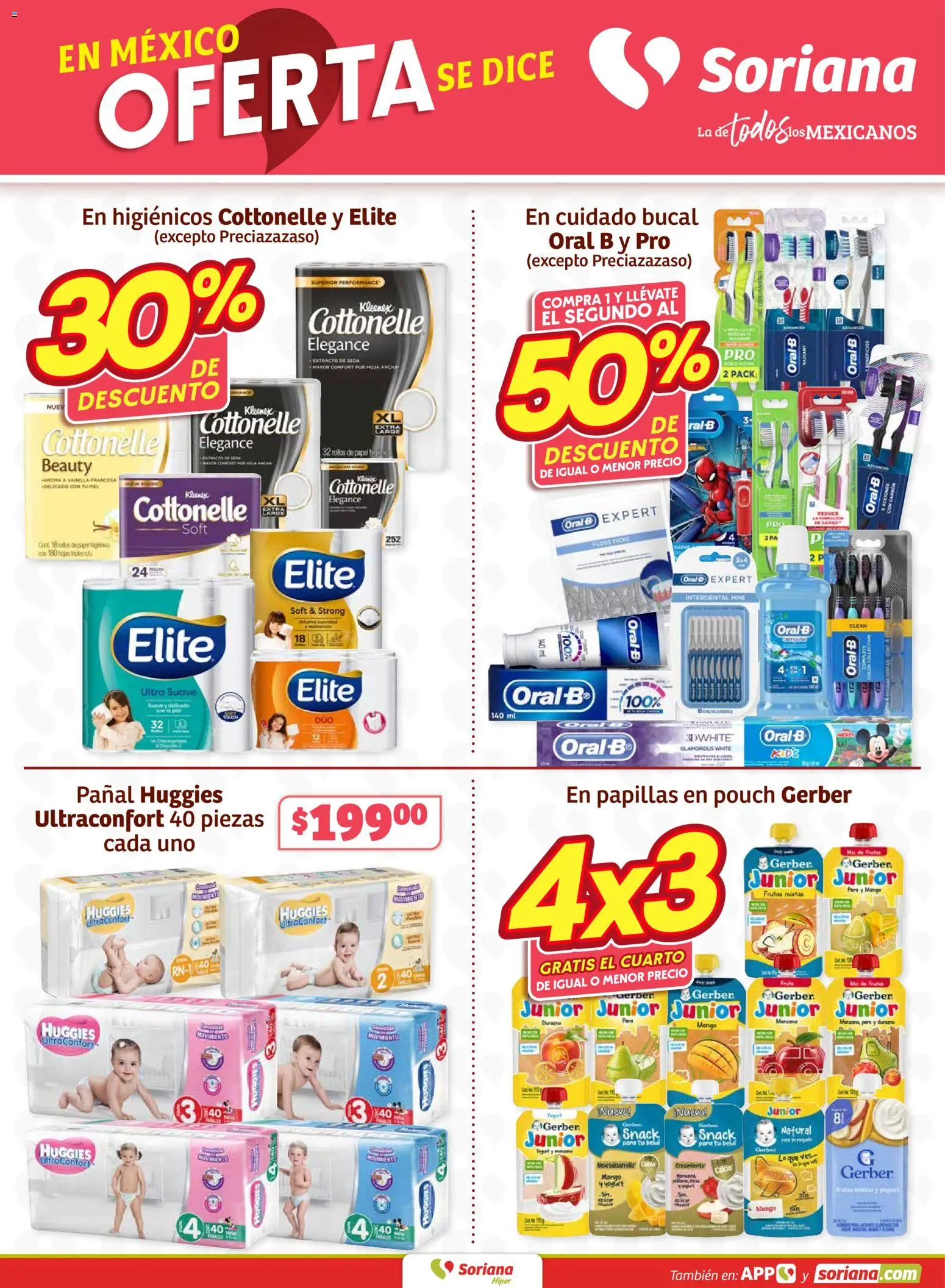 Nuevas ofertas de Soriana válidas en toda la República Mexicana desde el 26.02.2026. ¡Encuentra las mejores ofertas en Soriana - Fin de Semana Híper: Saltillo y Torreón! | Página: 5 | Productos: Pera, Mango, Papel higiénico
