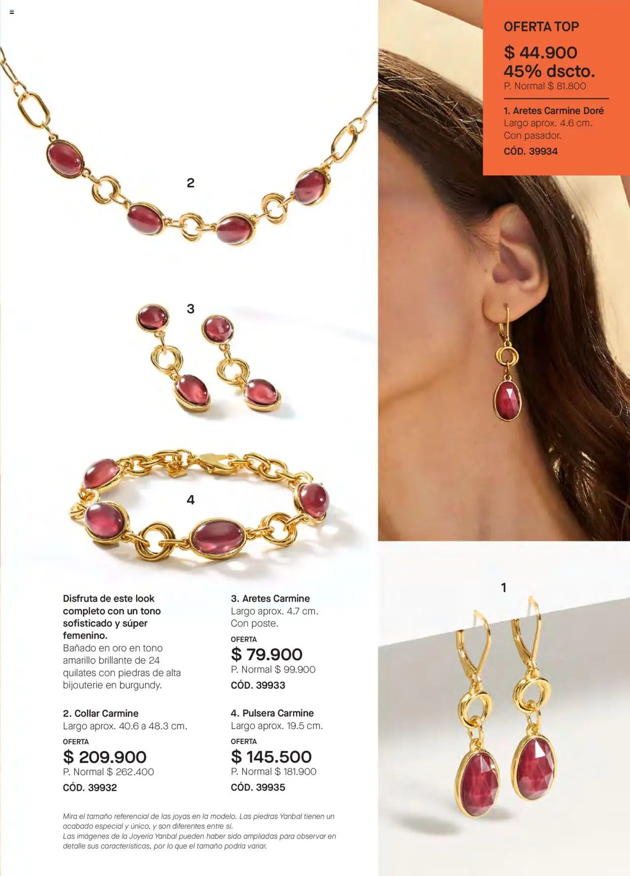 Yanbal revista - valida desde el 24.05.2025 | Página: 109 | Productos: Aretes, Pulsera, Top, Collar