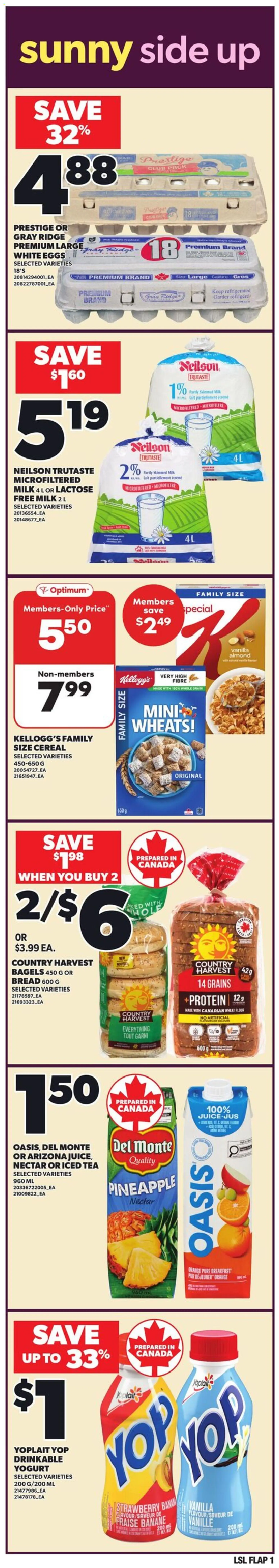 Loblaws flyer valid from 23.04.2026 | Page: 2 | Products: Tea, Pineapple, Ridge, Milk