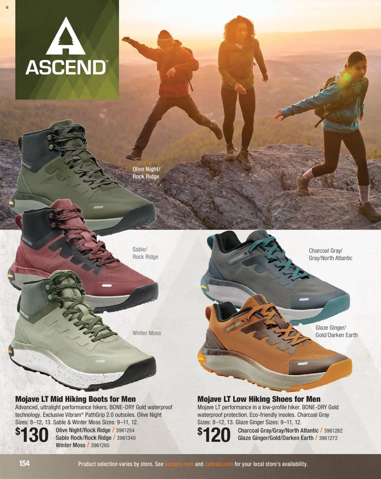 Cabela's Hunting Master 25 - valid from 11.08.2025 | Page: 154 | Products: Ginger, Ridge, Hiking Boots, Boots