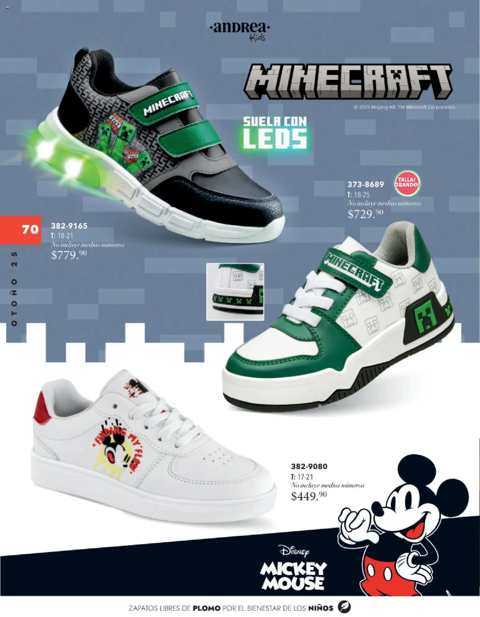 Nuevas ofertas de Andrea válidas en toda la República Mexicana desde el 26.11.2025. ¡Encuentra las mejores ofertas en Andrea catálogo Infantil Kids! | Página: 69 | Productos: Zapatos, Mouse