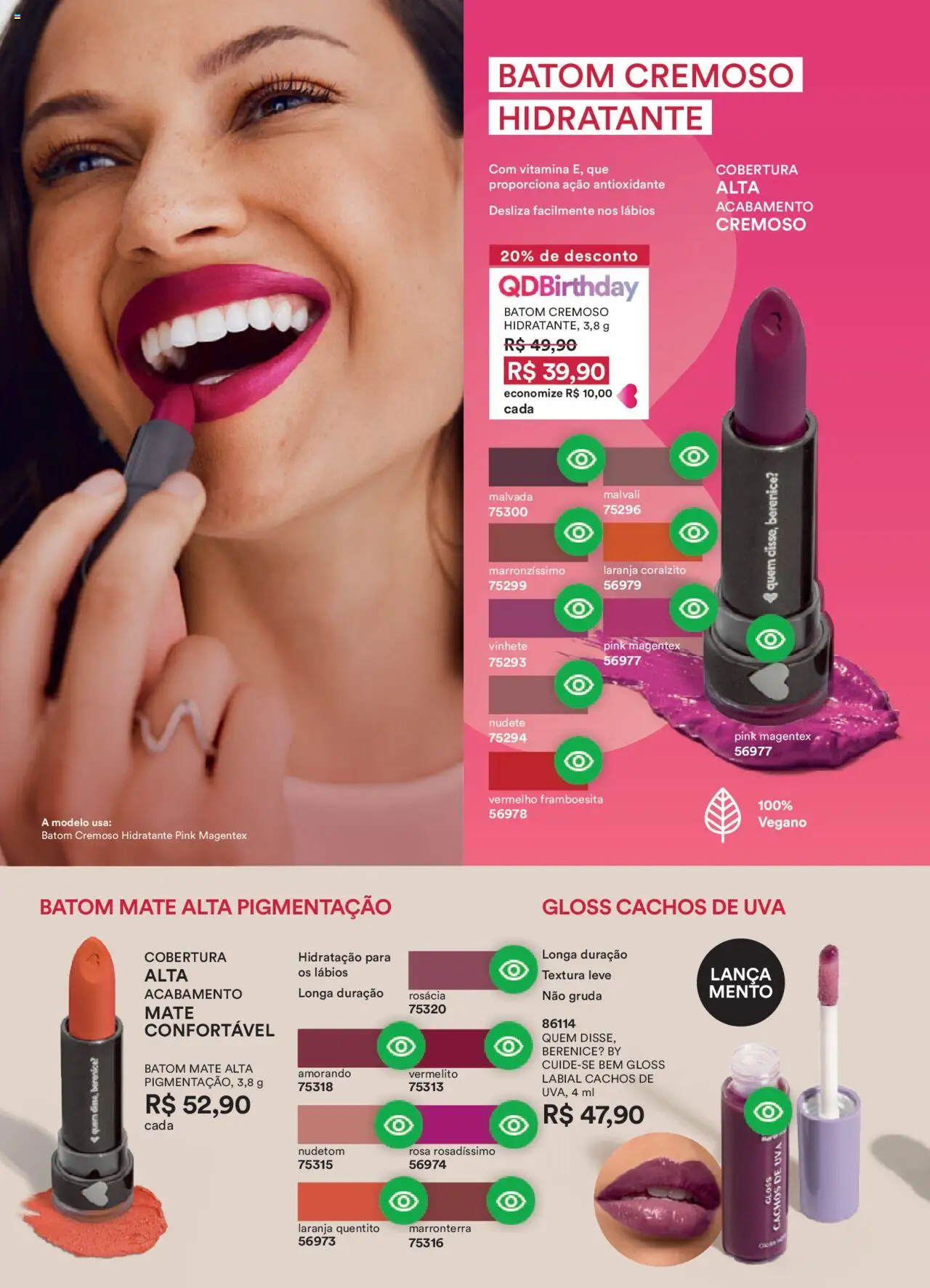 O Boticário Folheto - válido de 11.08.2025 | Página: 92 | Produtos: Batom