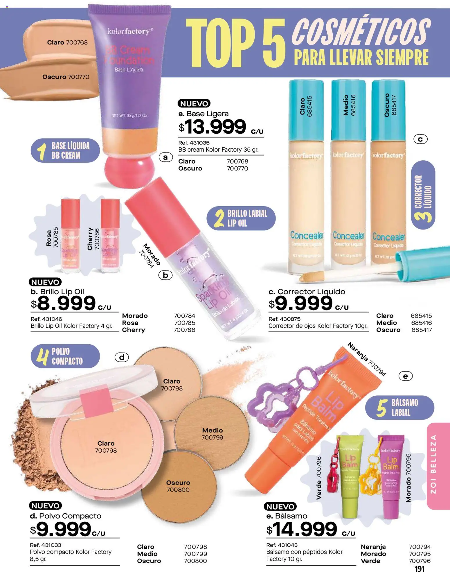 Pacifika revista - valida desde el 01.02.2026 | Página: 191 | Productos: Bálsamo, Brillo, Polvo, Brillo de labios