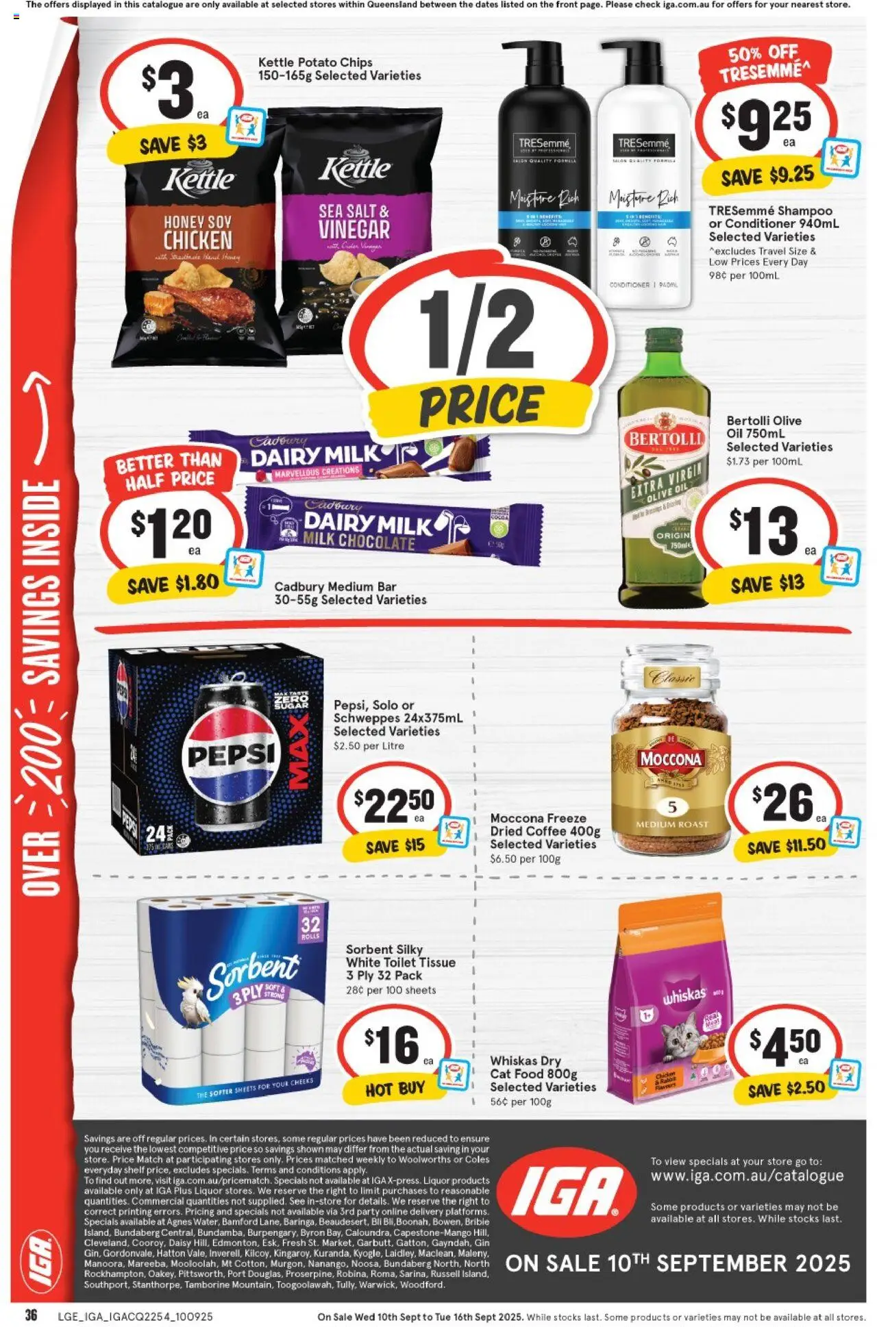 IGA catalogue - valid from 10.09.2025 | Page: 2 | Products: Shelf, Conditioner, Oil, Salt