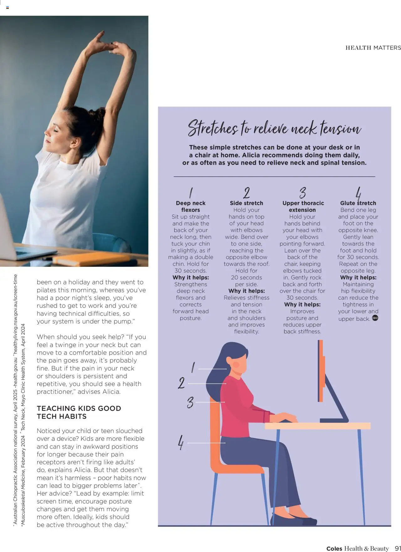 Coles catalogue - valid from 07.10.2025 | Page: 91 | Products: Chair, Desk, Device, Screen