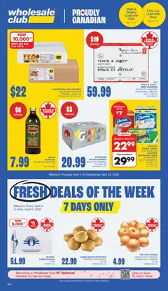 Preview of Wholesale Club weekly flyer / circulaire from shop Wholesale Club valid from 02.04.2026 | Page: 3 | Products: Beef, PC, Potatoes, Oil