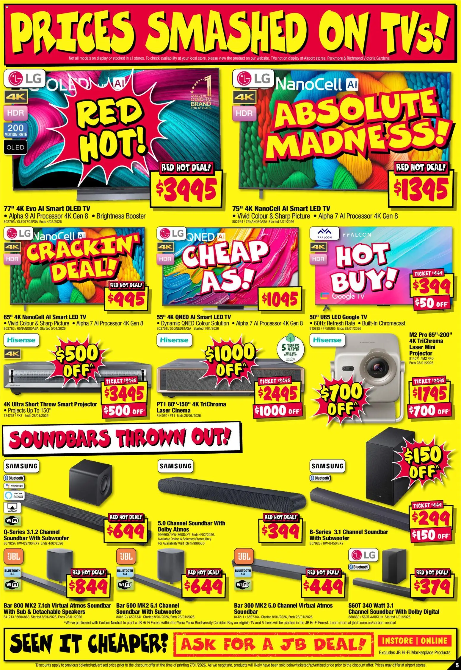 JB Hi-Fi catalogue - valid from 15.01.2026 | Page: 5 | Products: Plant, Digital, Tv, Projector