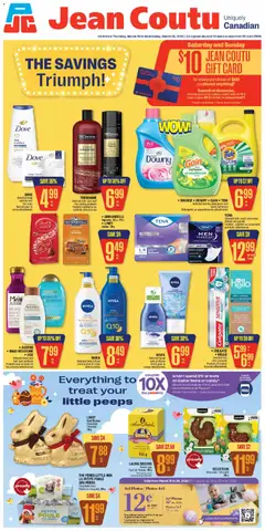 Preview of Jean Coutu weekly flyer from shop Jean Coutu valid from 19.03.2026