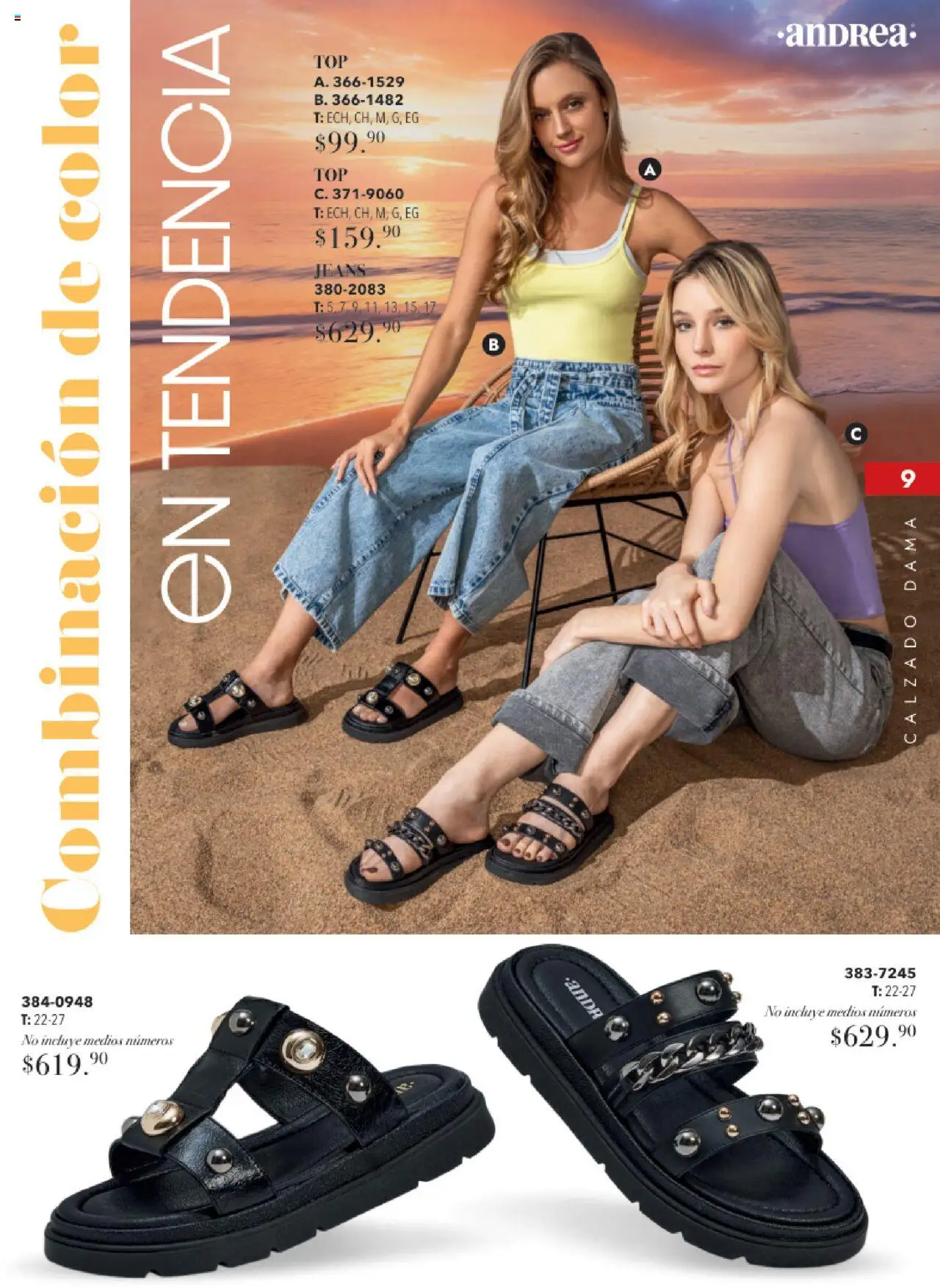 Nuevas ofertas de Andrea válidas en toda la República Mexicana desde el 17.08.2025. ¡Encuentra las mejores ofertas en Andrea - Catálogo Tropical Otoño / Invierno! | Página: 9