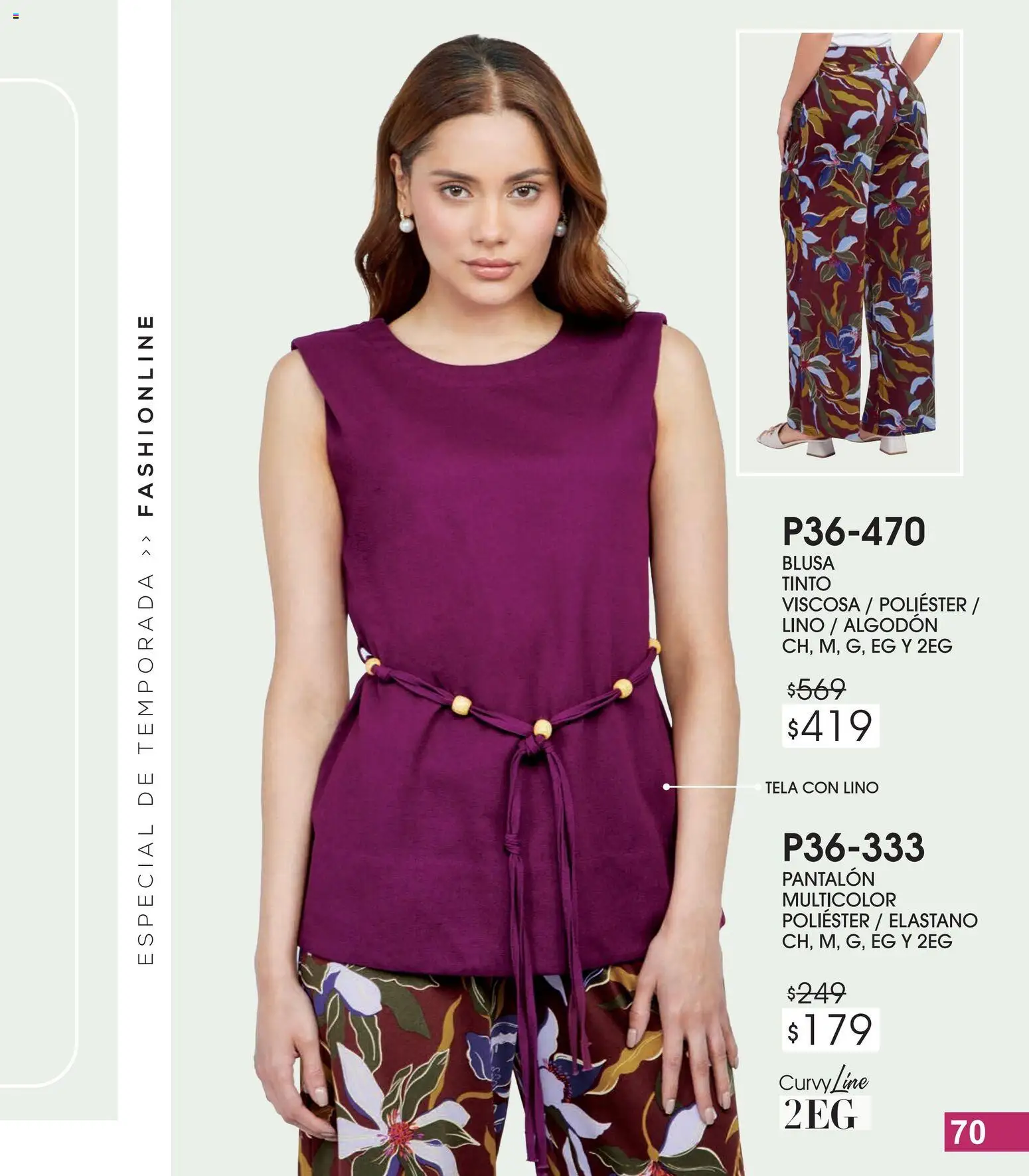 Nuevas ofertas de Cklass válidas en toda la República Mexicana desde el 13.02.2026. ¡Encuentra las mejores ofertas en Cklass catálogo Especial Fashionline! | Página: 71 | Productos: Blusa, Algodón