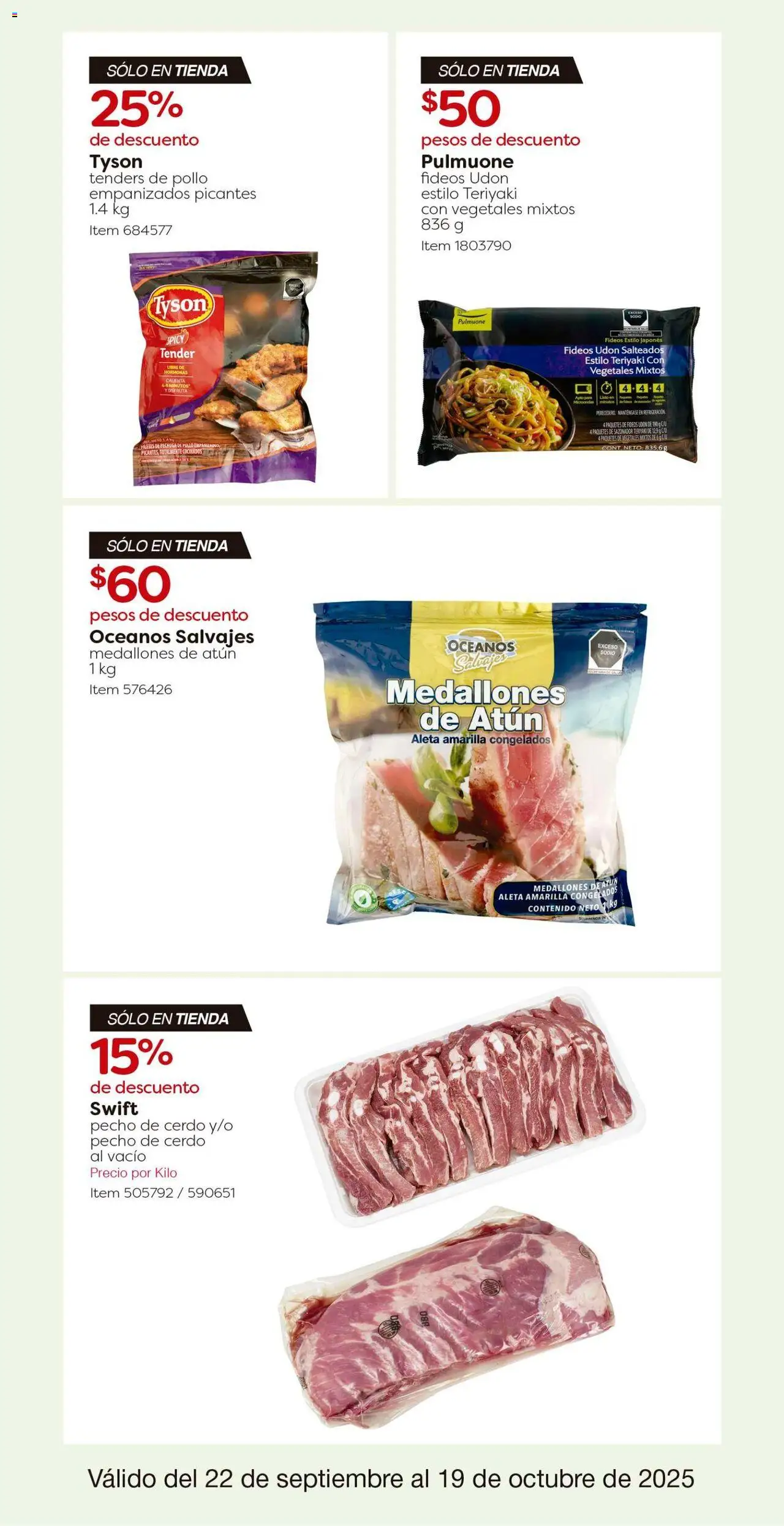 Nuevas ofertas de Costco válidas en toda la República Mexicana desde el 22.09.2025. ¡Encuentra las mejores ofertas en Costco - Catálogo! | Página: 26 | Productos: Pollo, Atún, Cerdo, Fideos