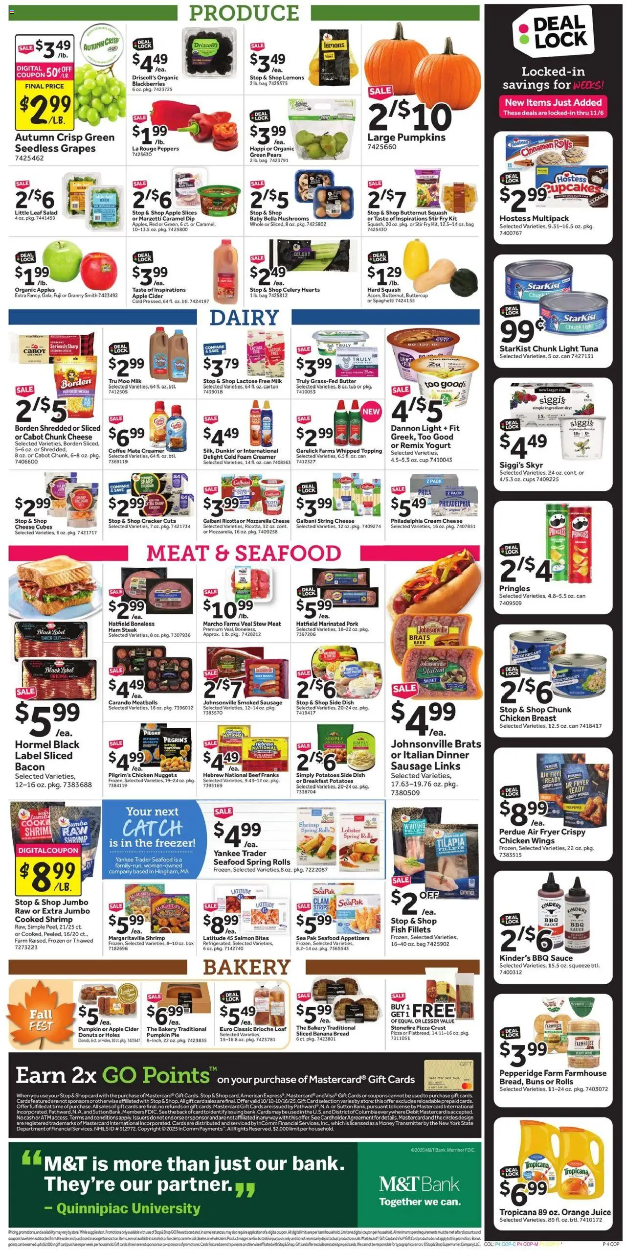 Stop & Shop Weekly Ad - valid from 10.10.2025 | Page: 6 | Products: Butter, Pepper, Grapes, Bag