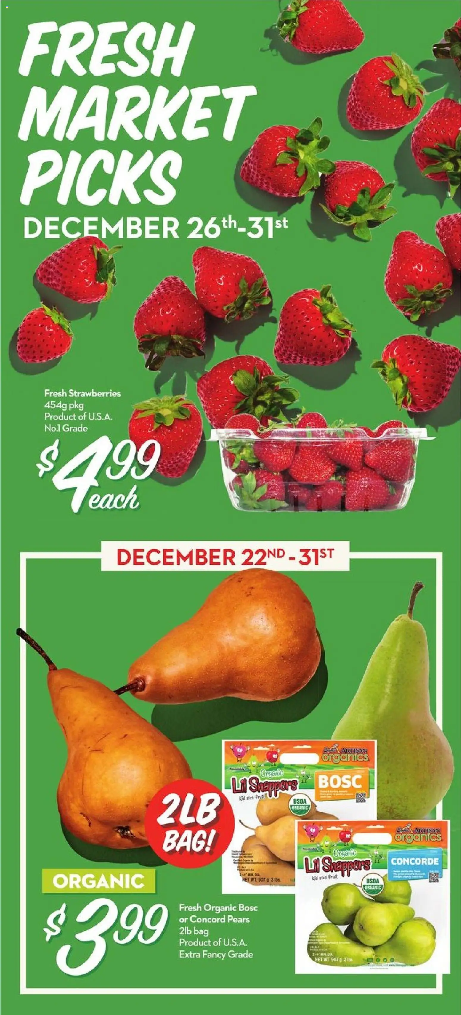 Longo's flyer valid from 26.12.2025 | Page: 2 | Products: Strawberries, Bag