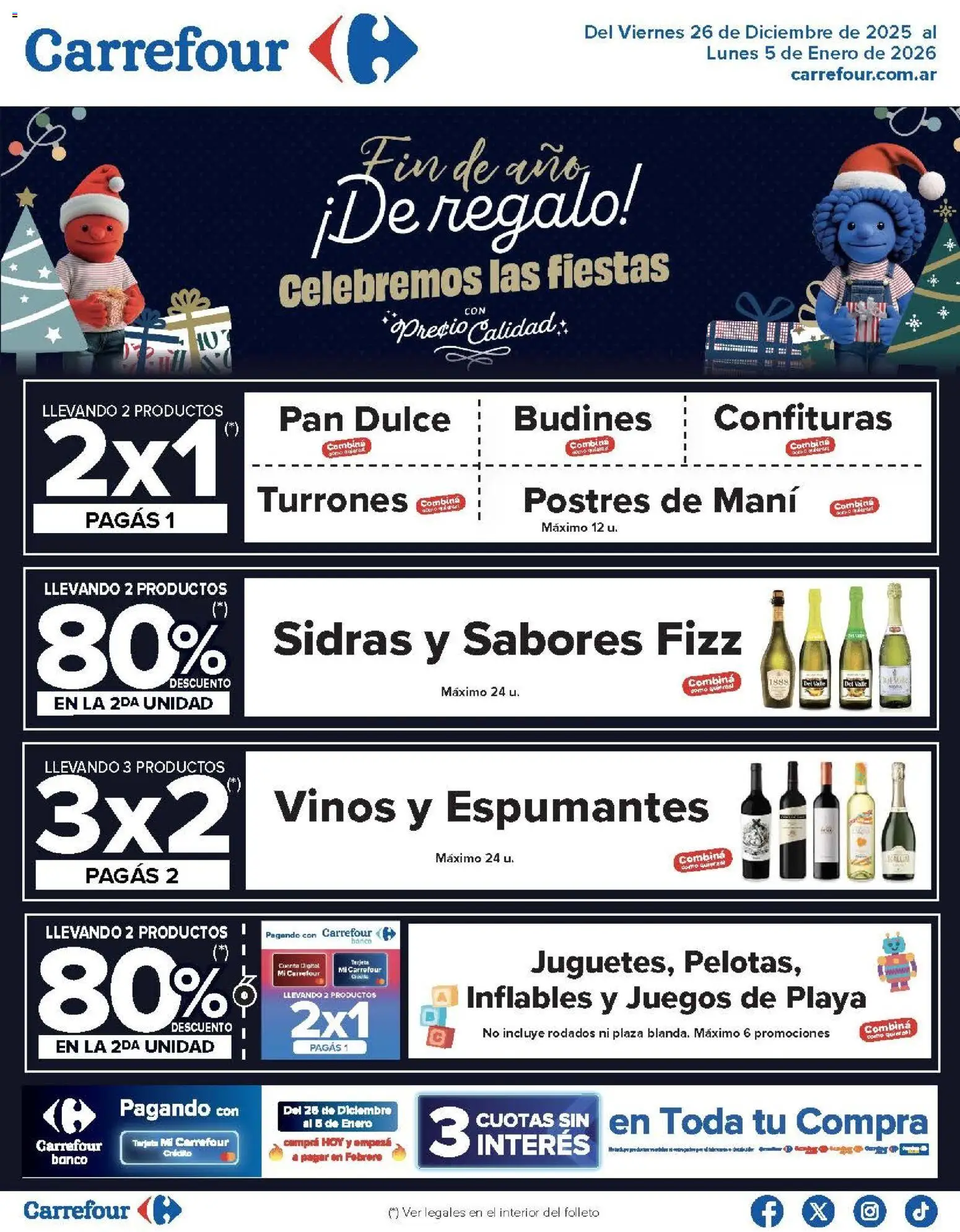 Carrefour ofertas │ válido desde el 26.12.2025 | Página: 1 | Productos: Banco, Mani, Pan