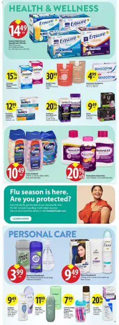 Preview of Save on foods flyer - AB from shop Save on foods valid from 16.10.2025 | Page: 24 | Products: Powder, Body wash, Deodorant, Toothpaste