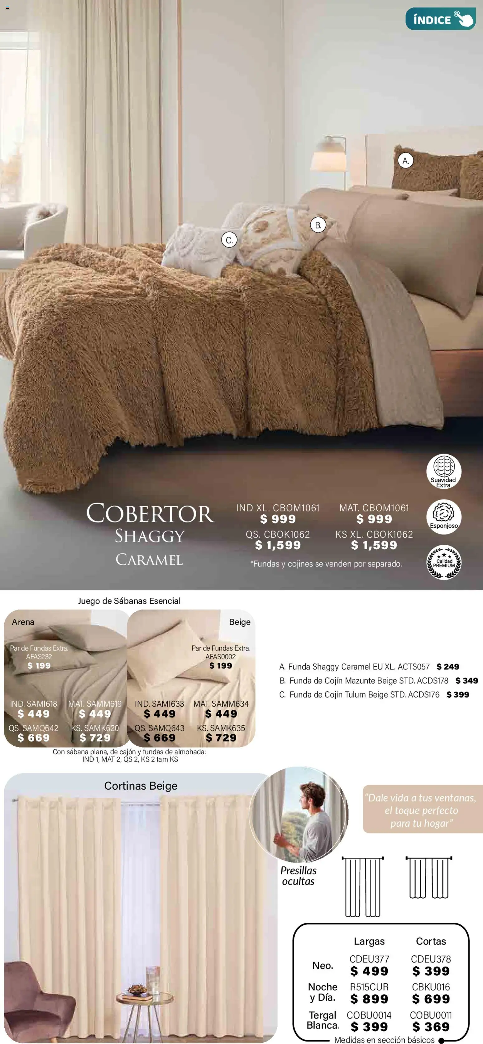 Nuevas ofertas de Colchas Concord válidas en toda la República Mexicana desde el 01.11.2025. ¡Encuentra las mejores ofertas en Colchas Concord Buen Fin! | Página: 352 | Productos: Cobertor, Juego, Funda, Sabanas