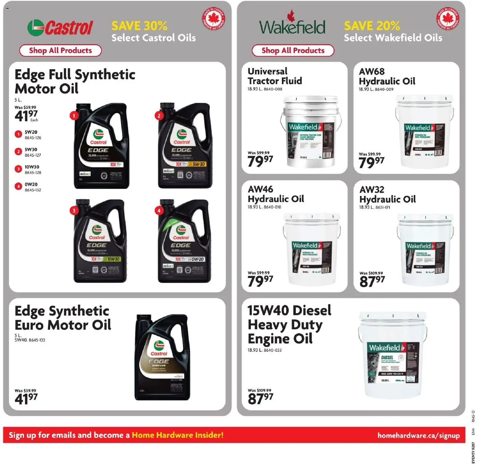 Home Hardware flyer valid from 12.02.2026 | Page: 16 | Products: Oil