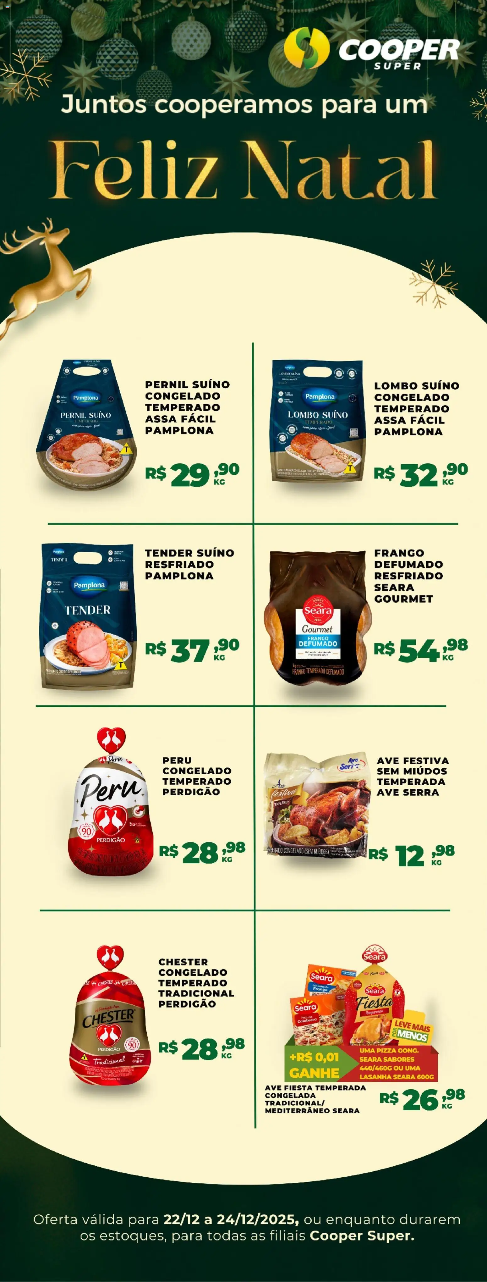 Cooper Folheto - válido de 22.12.2025 | Página: 1 | Produtos: Tender, Lombo, Lasanha, Frango