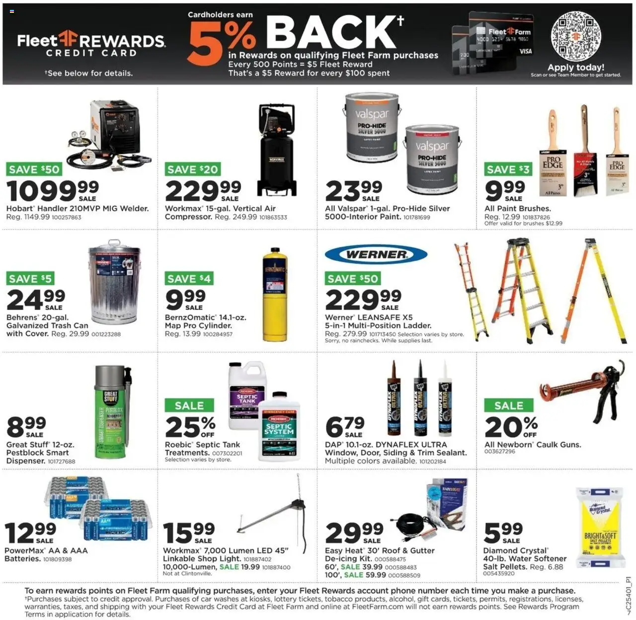Mills Fleet Farm Weekly Ad - valid from 02.10.2025 | Page: 7 | Products: Brushes, Water, Salt, Phone