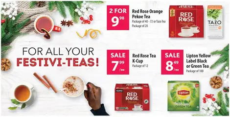 Preview of Lipton Yellow Label Black or Green Tea, Package of 100 from shop Co-op Food valid from 18.12.2025 | Page: 12 | Products: Tea