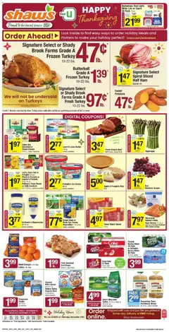 Preview of Shaw's weekly ads valid from 21.11.2025
