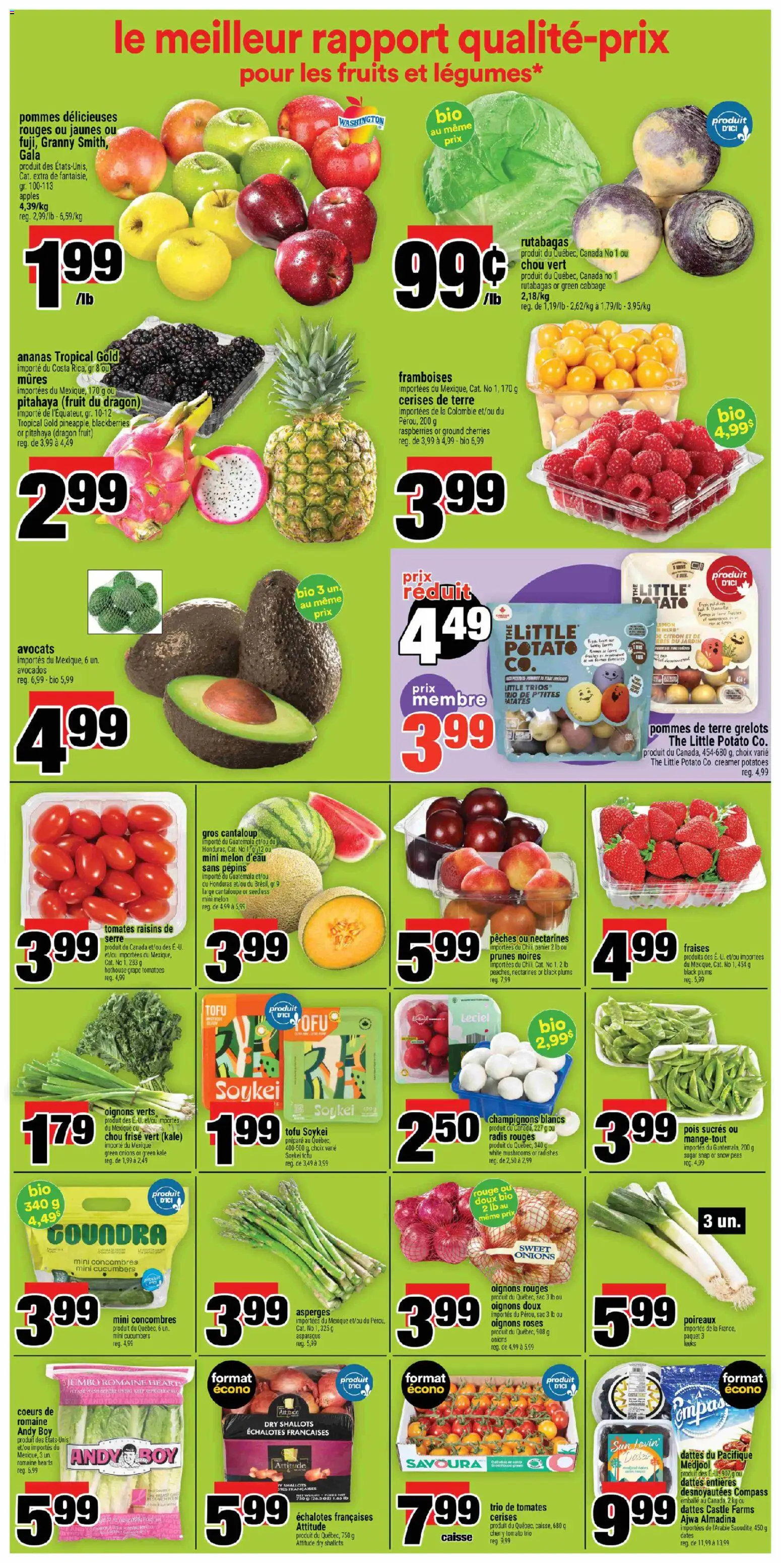 Super C flyer valid from 19.02.2026 | Page: 4 | Products: Cucumbers, Potatoes, Apples, Tomatoes