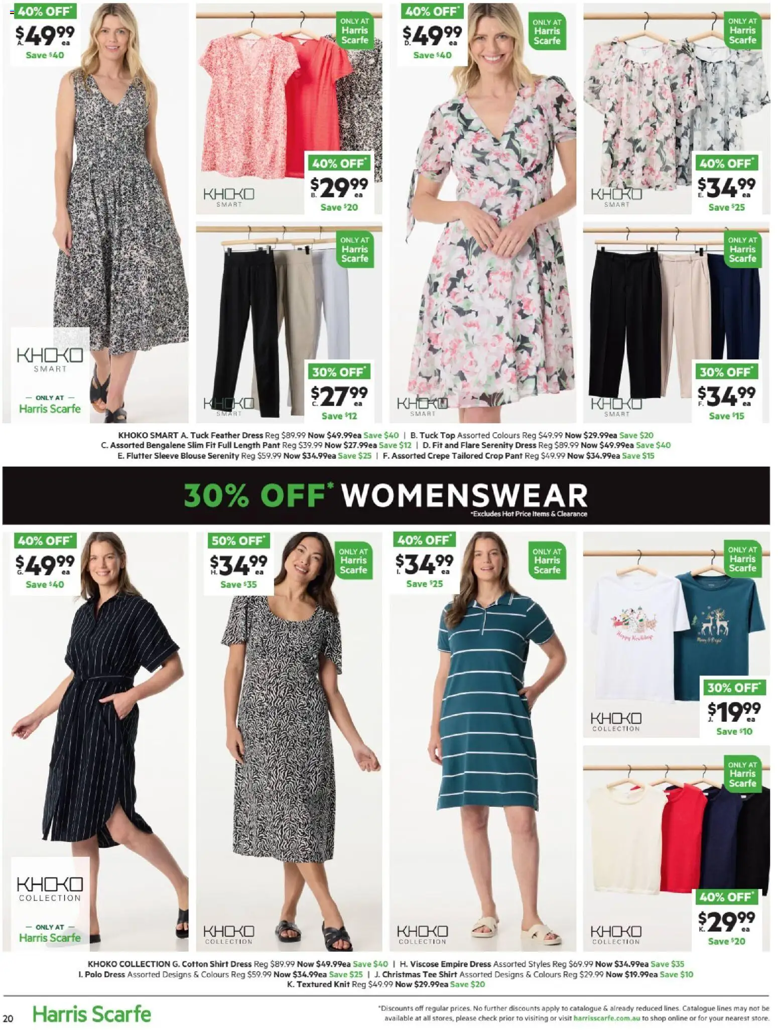 Harris Scarfe catalogue - valid from 20.11.2025 | Page: 20 | Products: Dress, Shirt, Blouse, Shirt dress