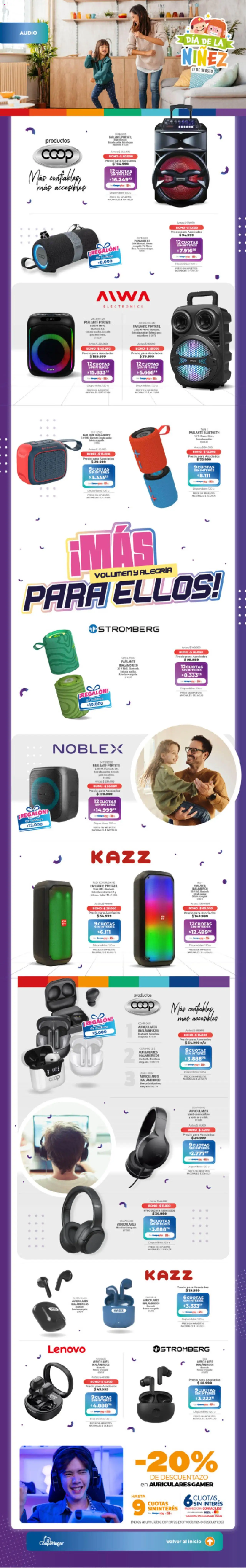 Cooperativa Obrera catálogo tecno │ válido desde el 28.07.2025 | Página: 3 | Productos: Audio, Auriculares, Gin, Parlante