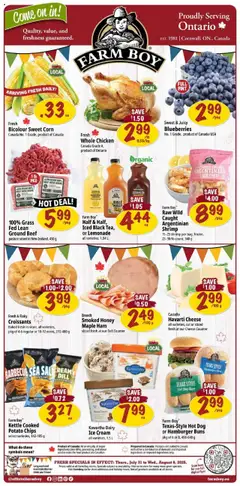 Preview of Farm Boy weekly flyer / circulaire from shop Farm Boy valid from 31.07.2025