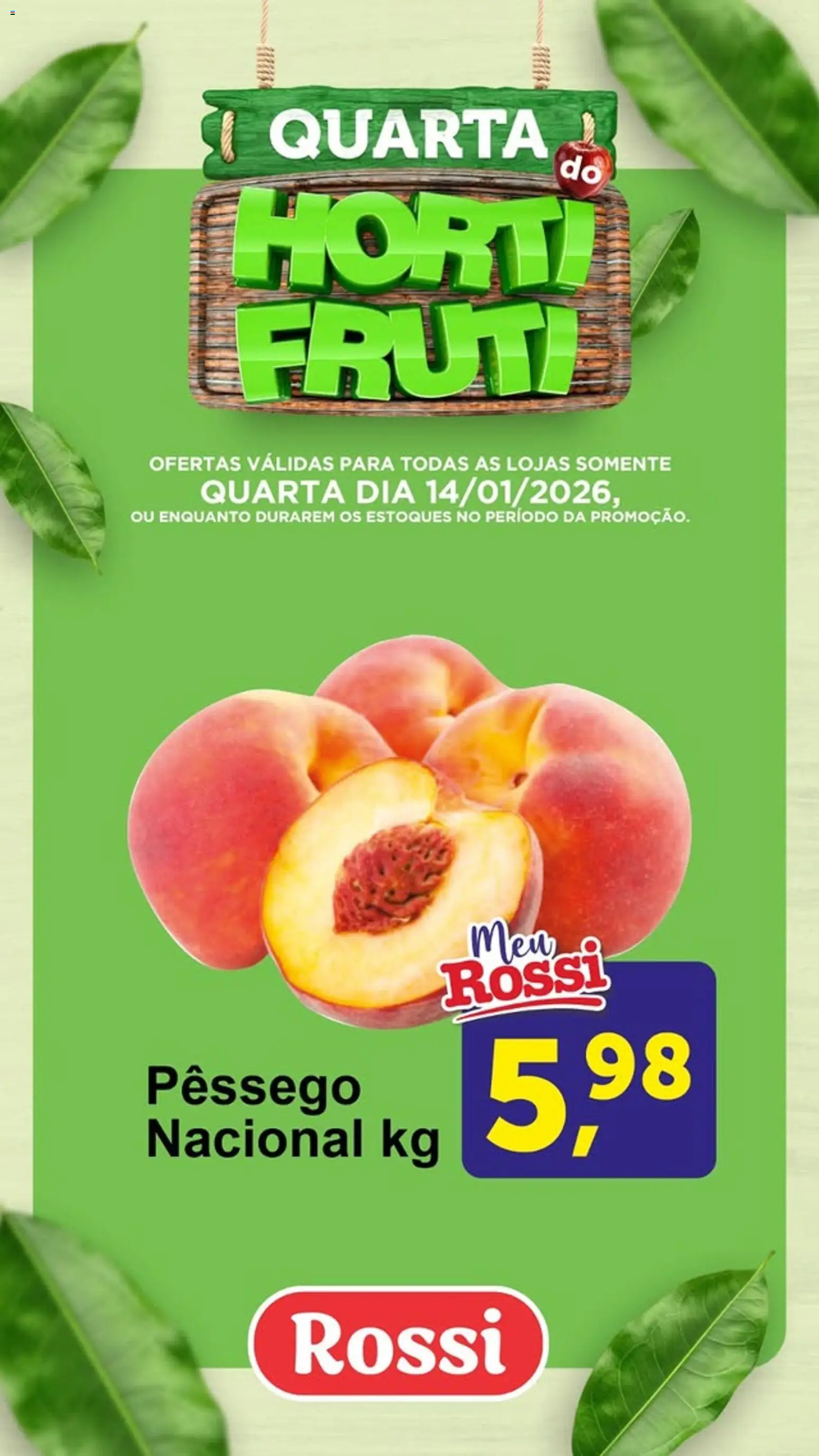 Rossi Supermercados Folheto - válido de 14.01.2026 | Página: 4 | Produtos: Pêssego