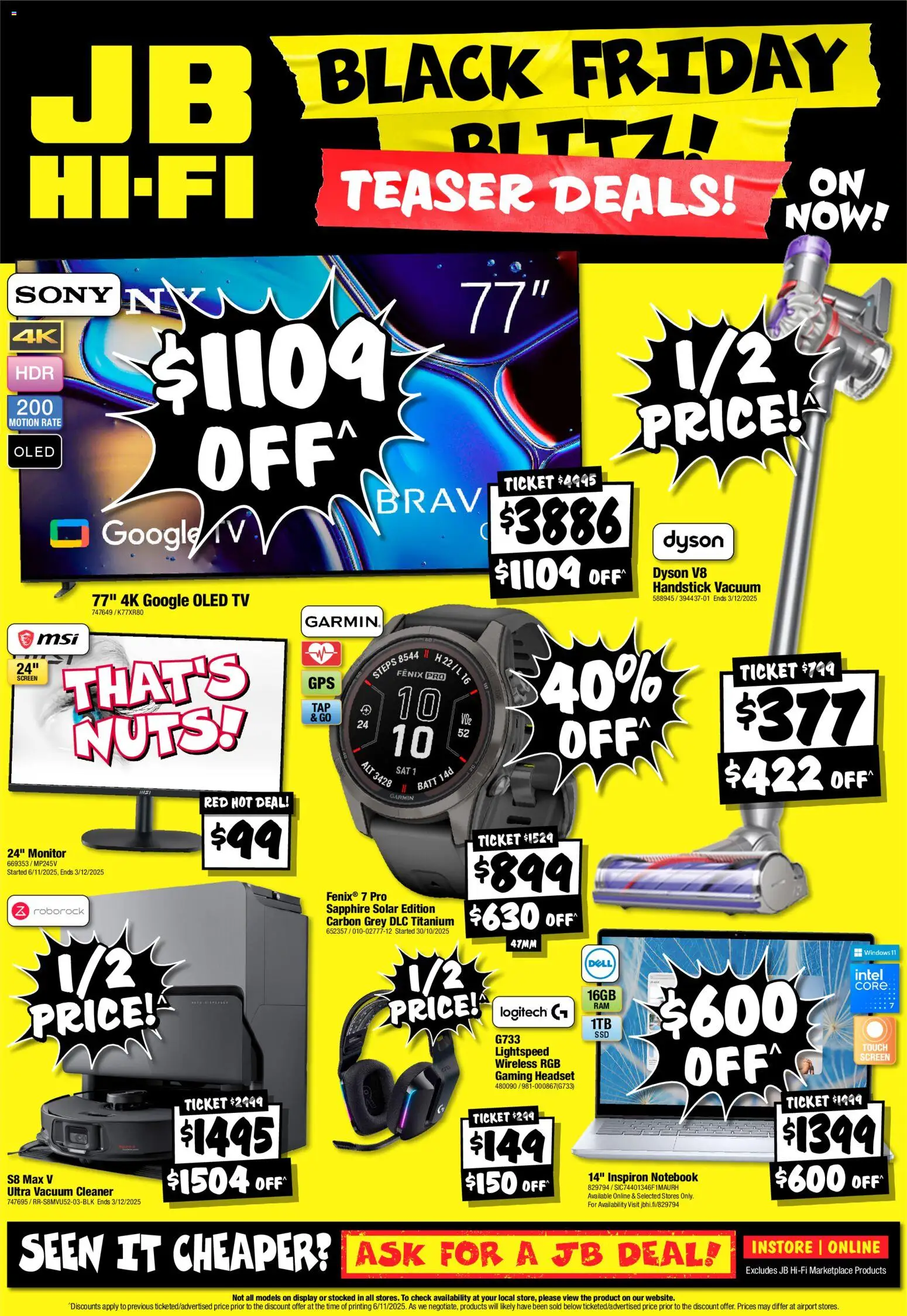 JB Hi-Fi catalogue - valid from 13.11.2025 | Page: 16 | Products: Cleaner, Nuts, Notebook, Vacuum cleaner