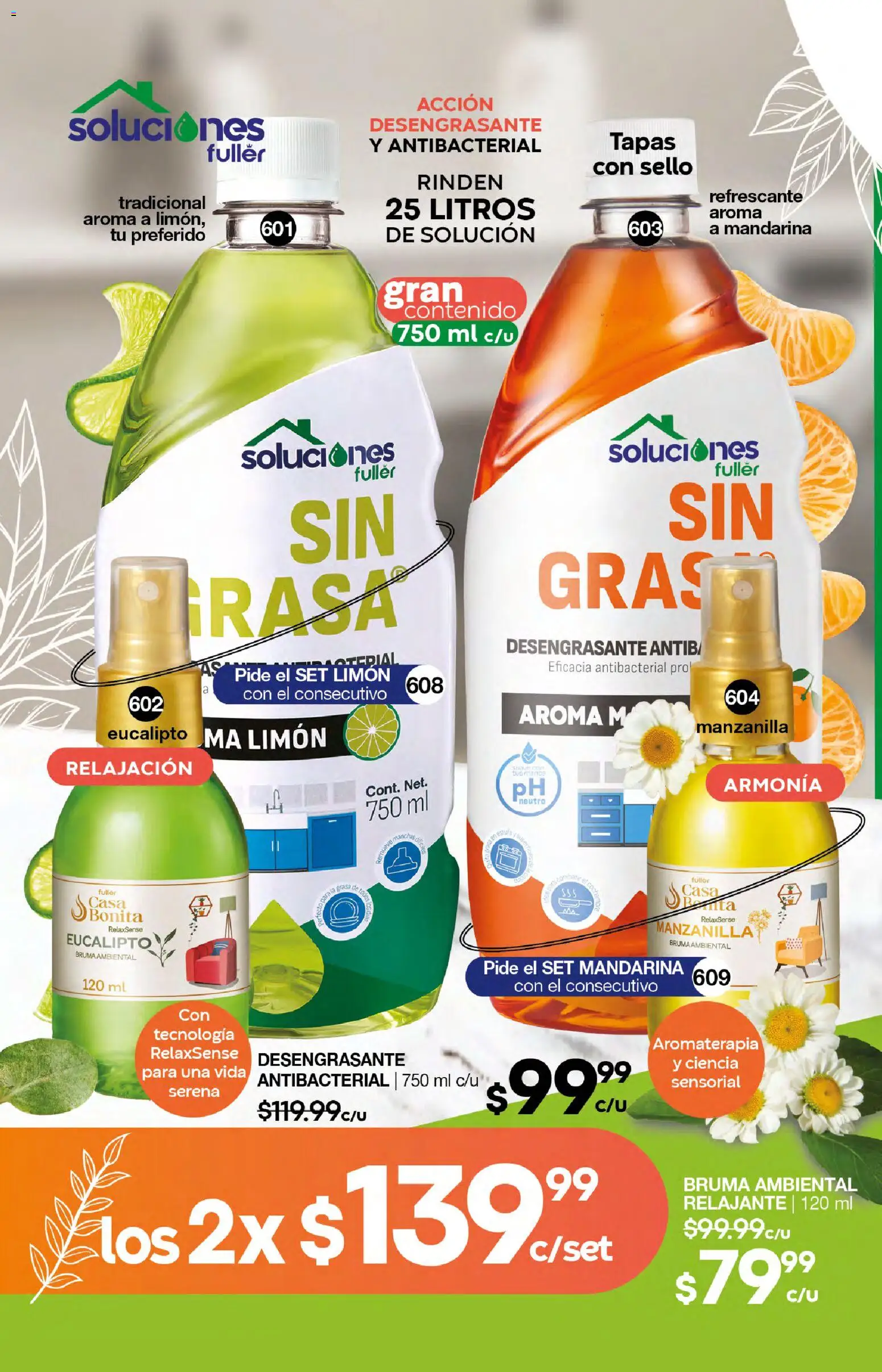 Nuevas ofertas de Fuller válidas en toda la República Mexicana desde el 18.02.2026. ¡Encuentra las mejores ofertas en Fuller campaña 23 2026! | Página: 204 | Productos: Limón, Bruma, Desengrasante